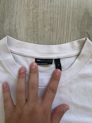 Camiseta ASOS Design Blanca Estampada