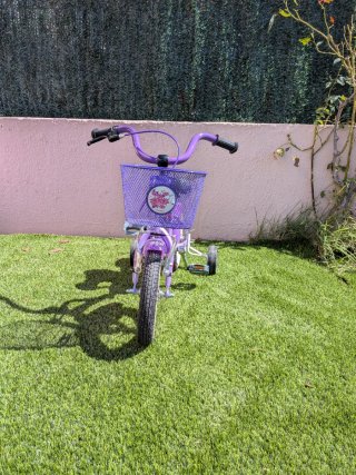 Bicicleta infantil PROMETHEUS 12" (3-4 años) -Lila