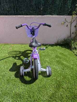 Bicicleta infantil PROMETHEUS 12" (3-4 años) -Lila