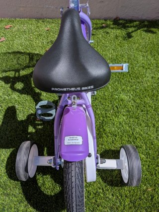 Bicicleta infantil PROMETHEUS 12" (3-4 años) -Lila