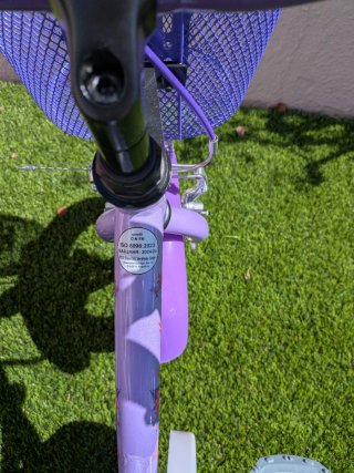 Bicicleta infantil PROMETHEUS 12" (3-4 años) -Lila