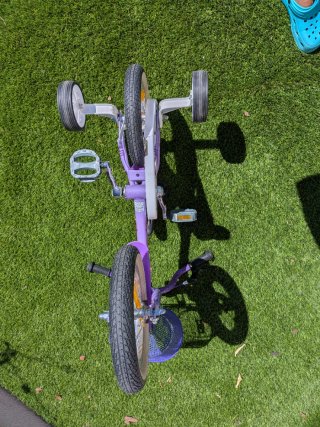 Bicicleta infantil PROMETHEUS 12" (3-4 años) -Lila