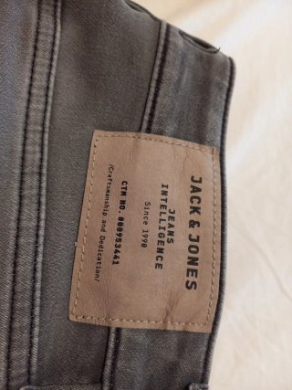 Bermuda tejana gris Jack & Jones Talla XS