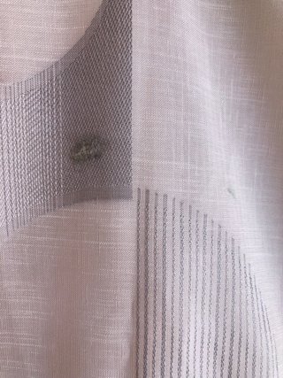 Cortinas Salón Gris y Blanco, 2 unidades