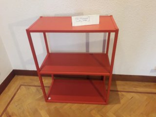 Estantería Metálica Roja 3 Niveles
