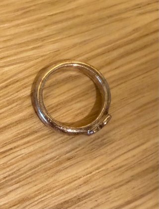 Anillo Tous Oso Rosa Plata. Pequeño