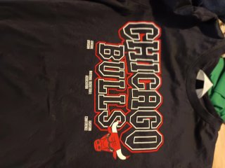 Camiseta Chicago Bulls Negra Talla 10 a 12