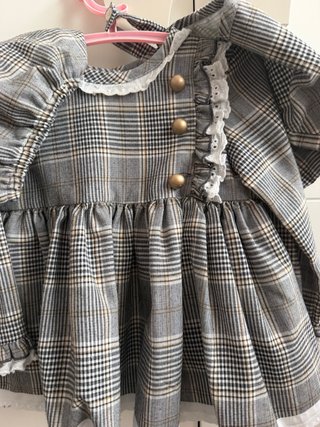 Vestido cuadros niña Talla 24m
