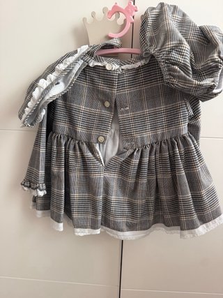 Vestido cuadros niña Talla 24m
