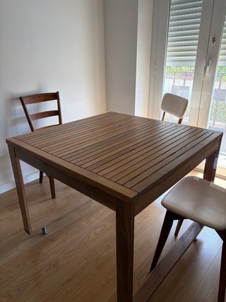 Mesa de jardín acacia Solaris Fix