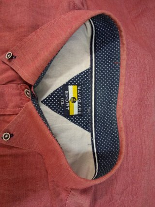 Camicia uomo Navigare cotone rossa taglia XXXL