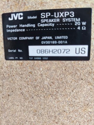 Altavoces JVC SP-UXP3 Color madera Beige/Marrón
