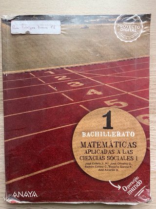 Matemáticas aplicadas a las Ciencias Sociales I...