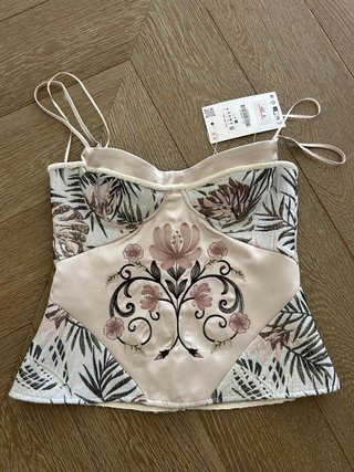 Corsé floral Zara Talla S