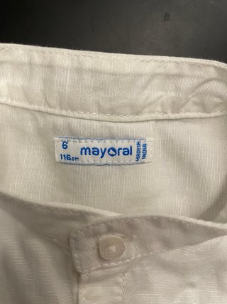 Camicia bimbo Mayoral 6 anni maniche corte