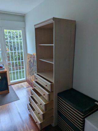Estantería con cajones 195x70x45