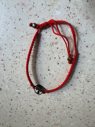 Pulsera roja árbol de la vida ajustable