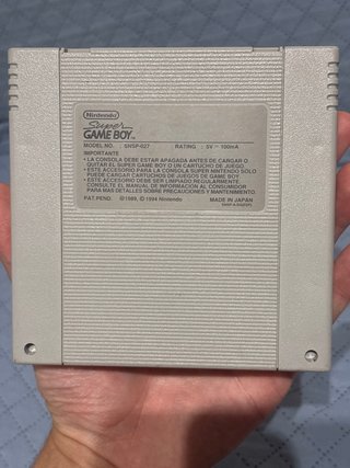 Super Game Boy SNES Nintendo Adaptador Gris
