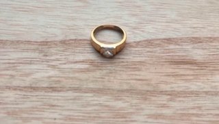 Anillo solitario oro