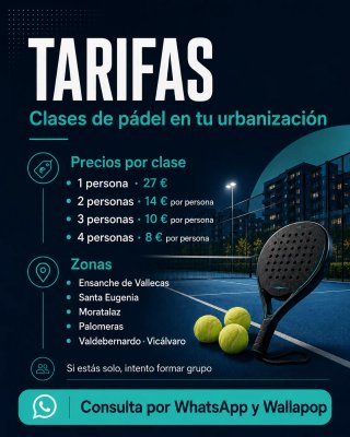 Clases de pádel en tu urbanización | Entrenador Na