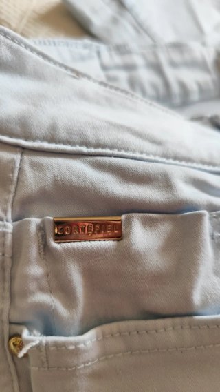 Pantalón Cortefiel azul grisáceo