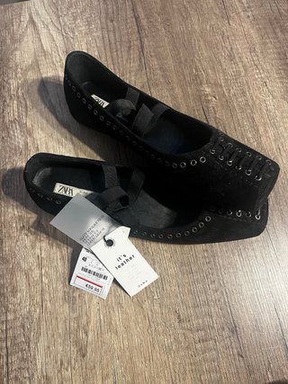 Bailarinas Zara Piel Negra
