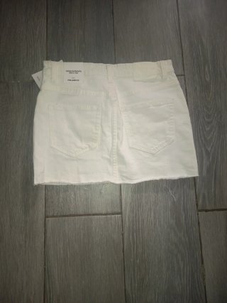 Falda vaquera blanca Pull&Bear Talla S