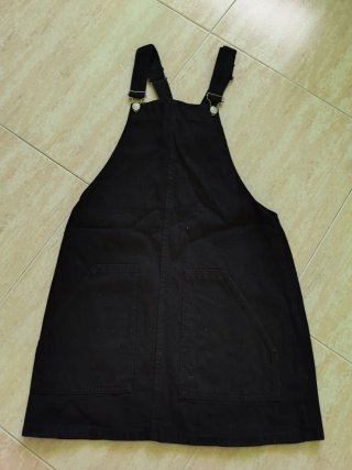 Talla M Peto vaquero negro bolsillos Stradivarius