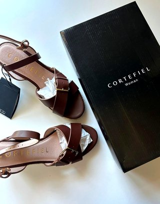 Sandalias Cortefiel cuña esparto SIN ESTRENAR