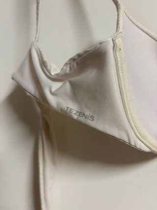Bikini beige con dettagli marroni