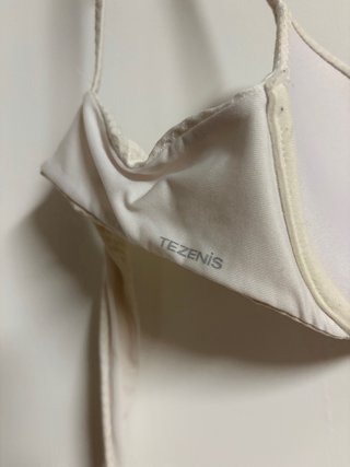 Bikini beige con dettagli marroni