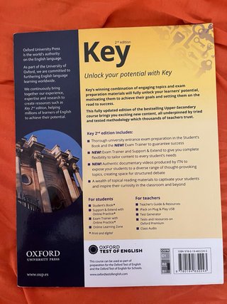 Pack libros Inglés Key 2nd Edition 1° Bachillerato