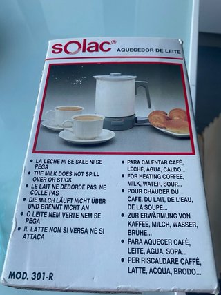 Calienta Leche Solac sin estrenar