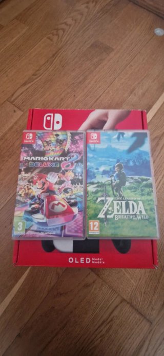 2 Juegos Nintendo Switch: Zelda y Mario Kart