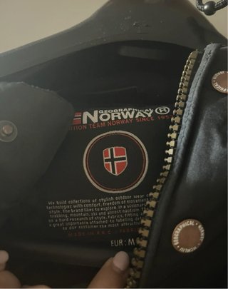Chaqueta Geographical Norway Negra Multicolor