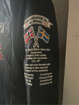 Chaqueta Geographical Norway Negra Multicolor