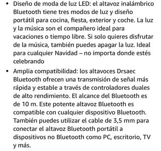 Linterna y Altavoz 10W Inalámbrico- Nuevo