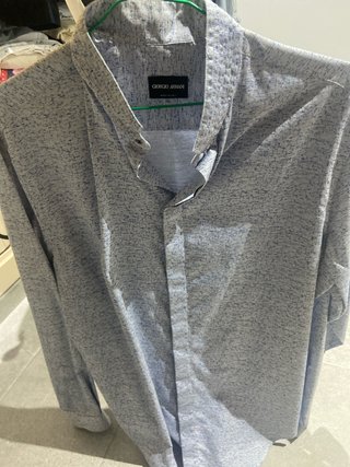 Camisa Giorgio Armani Azul/Gris