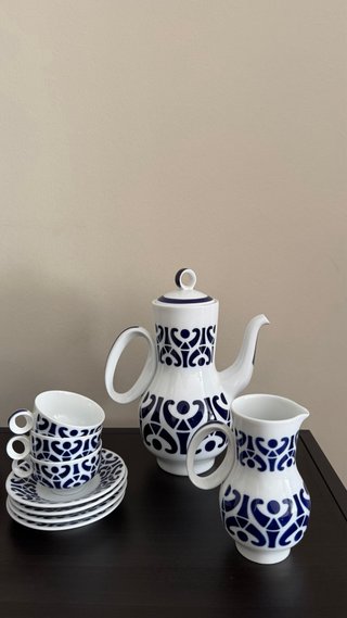 Juego de Café Sargadelos Azul y Blanco