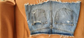 Minifalda Zara Desgastada Talla S