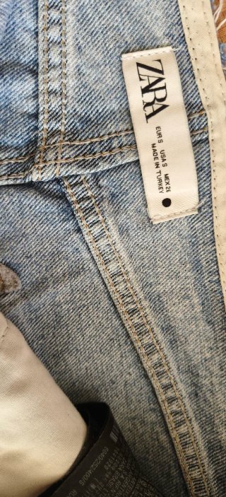 Minifalda Zara Desgastada Talla S