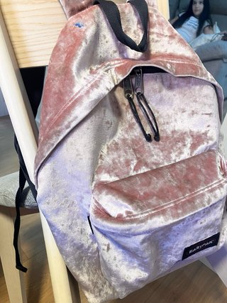 Mochila Eastpak Terciopelo Rosa