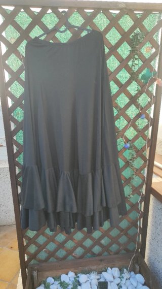 Falda Flamenca Madive, Ensayo, Negra, Talla S/M