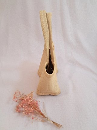 Bolso capazo de rafia natural artesanal playa vera