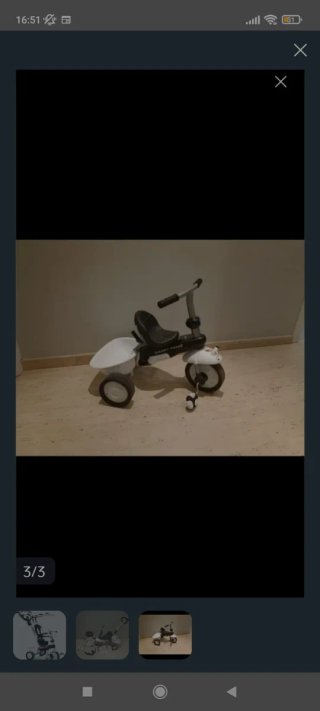 Triciclo Smart Trike Blanco y Negro