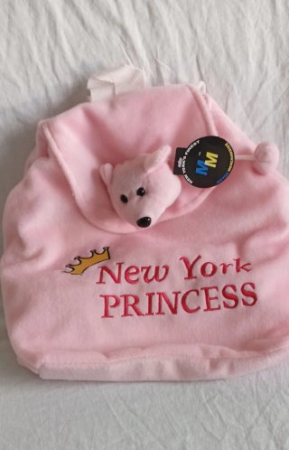 Mochila peluche rosa New York Princess