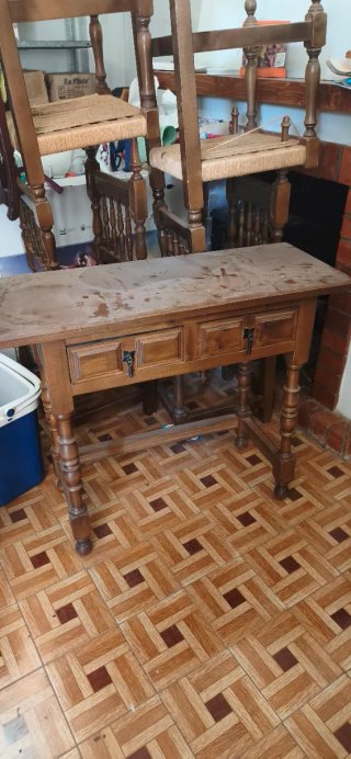 Mueble de entrada de madera