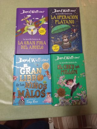 Lote 4 libros David Walliams