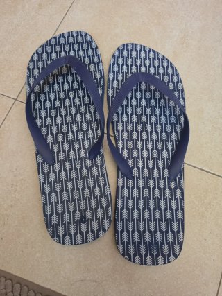 Ciabatte marinare blu e bianco