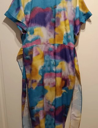 Vestido largo mujer.Talla M.Tie dye